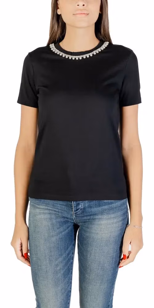 Only Black Cotton T-Shirt