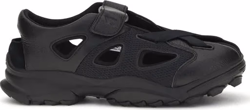 Y-3 Black Calf Leather Bos Taurus Flat Sandals