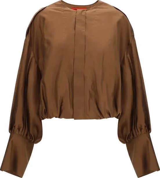 The Latest Brown Lycra Shirt