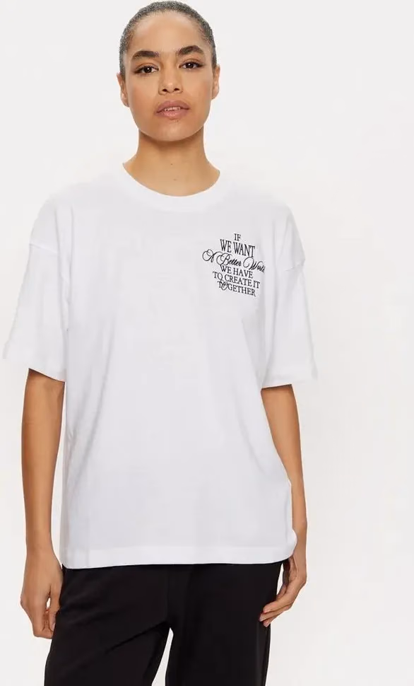 Champion White Cotton T-Shirt