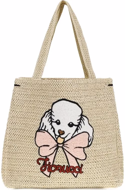 Fiorucci Beige Paper Shoulder Bag
