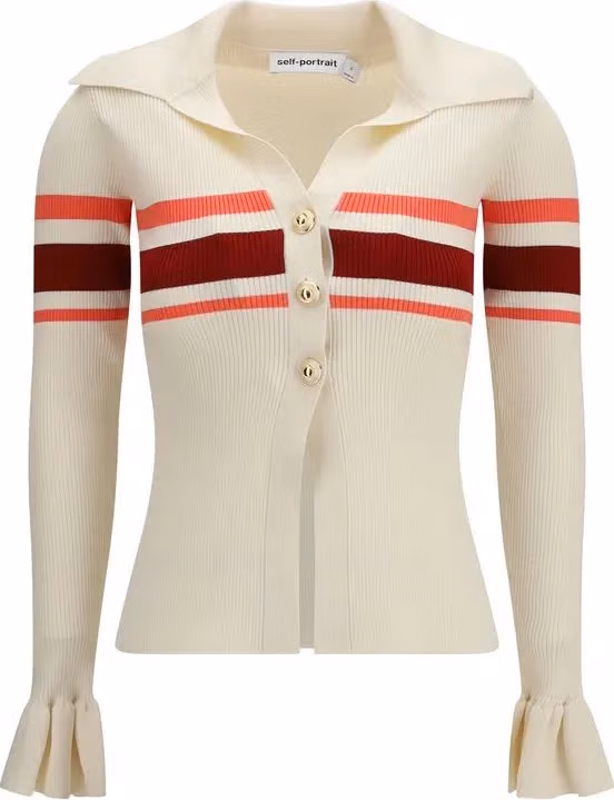 Self-Portrait Beige Viscose Blouse