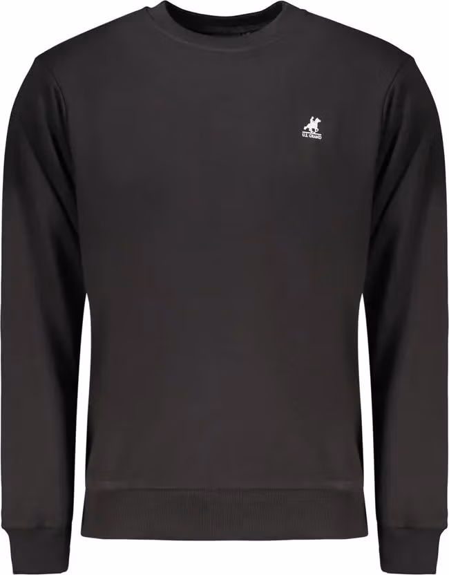 U.S. Grand Polo Black Cotton Men's Sweatshirt