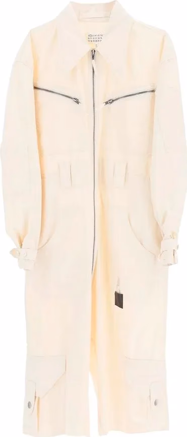 Maison Margiela White Cotton Jumpsuit
