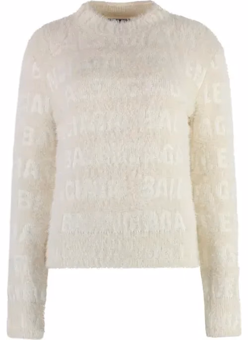 Balenciaga White Elastane Sweatshirt
