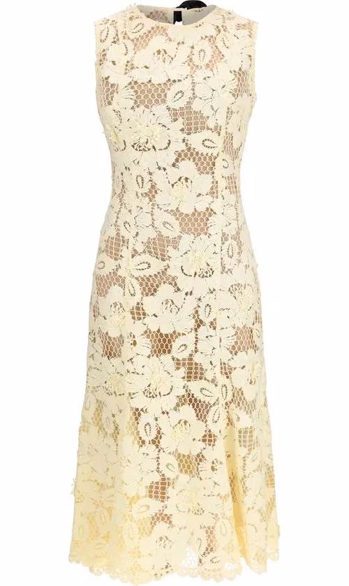 Self-Portrait Bicolor Polyester Casual Dress