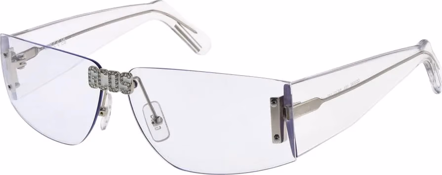 GCDS Transparent Plastic Sunglasses