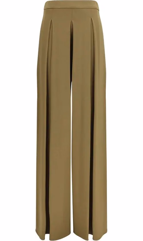 Max Mara Pure Bicolor Viscose Casual Pants
