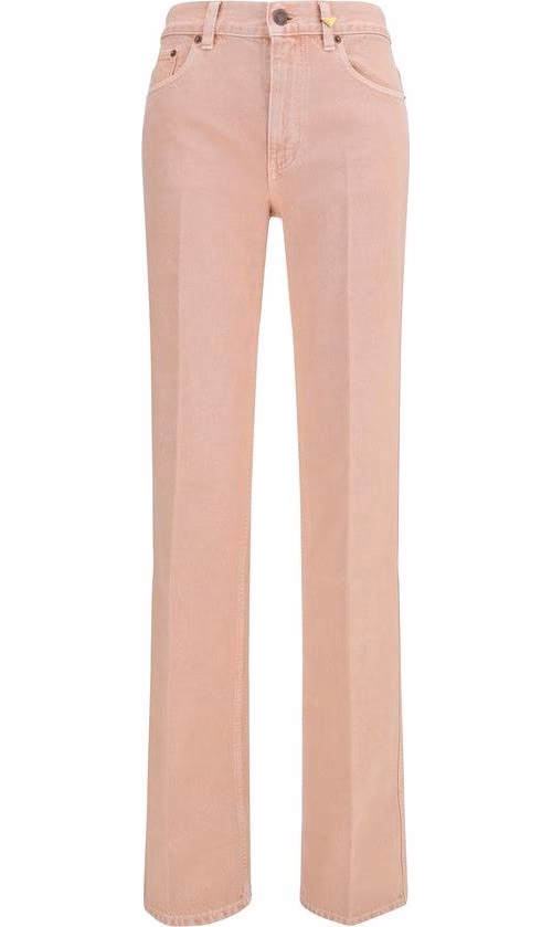 Chloé Multicolor Cotton Straight-Leg Jeans