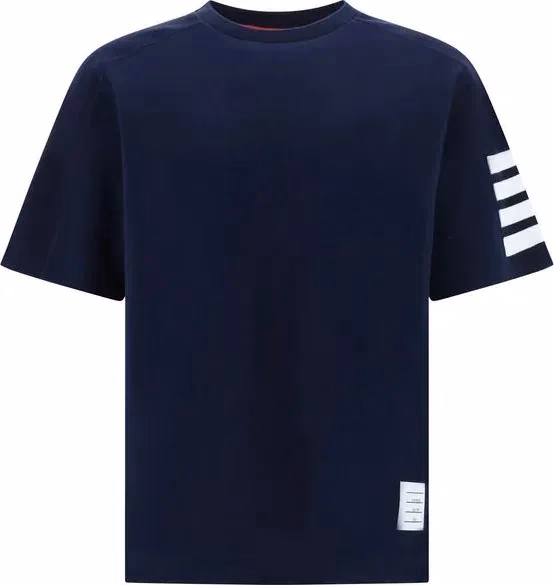 Thom Browne Blue Cotton T-Shirt