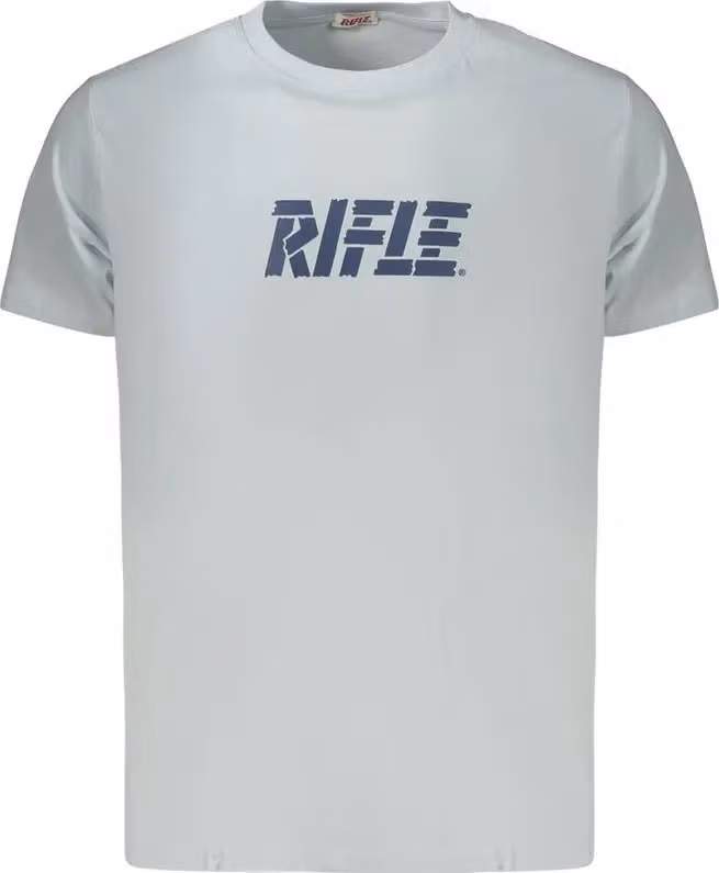 Rifle Light Blue Cotton Men's T-Shirt