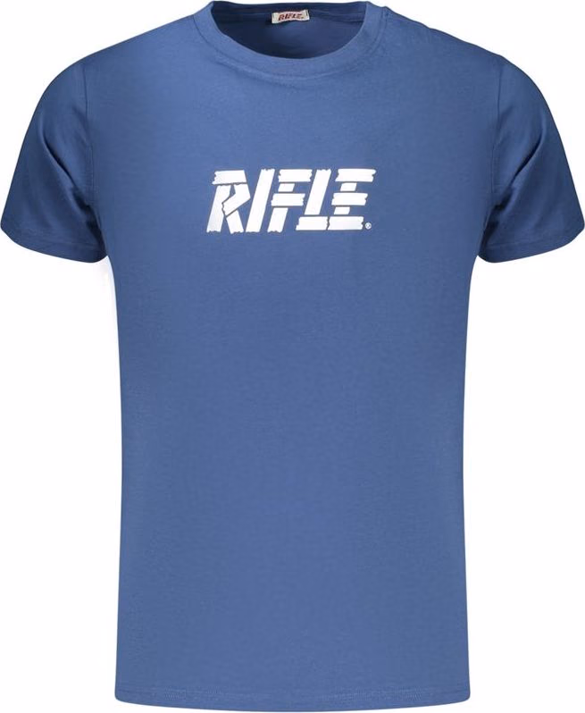 Rifle Blue Cotton Men's T-Shirt