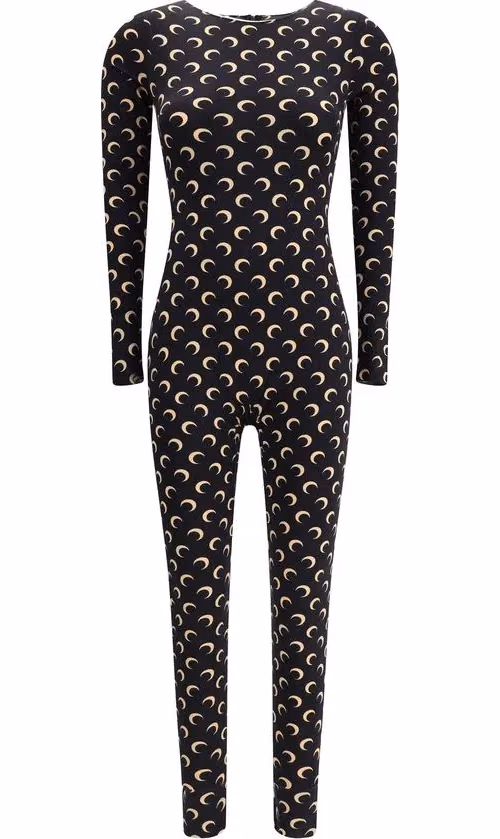 Marine Serre Brown Polyamide Jumpsuit