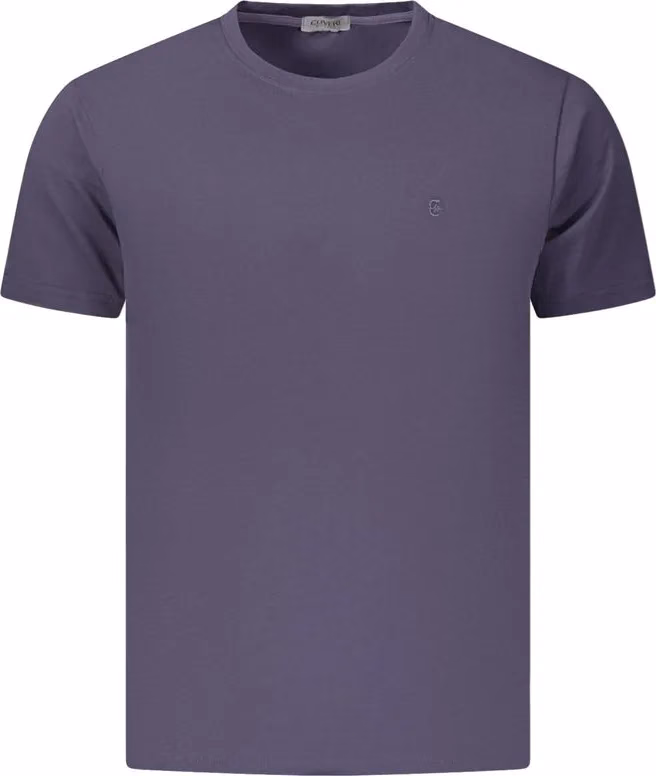 Coveri Moving Blue Cotton Men's T-Shirt