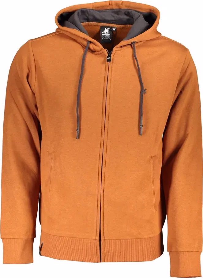 U.S. Grand Polo Brown Cotton Men's Sweatshirt