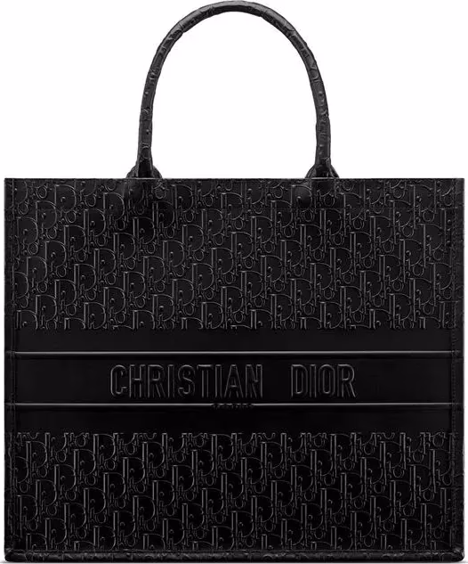 Dior Black Calfskin Tote Bag