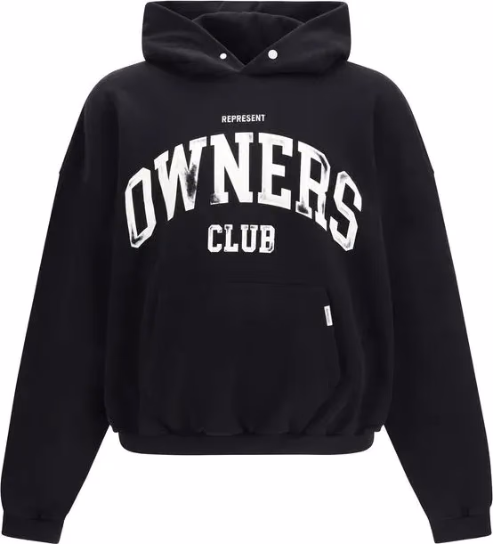 Represent Black Cotton Sweatshirt