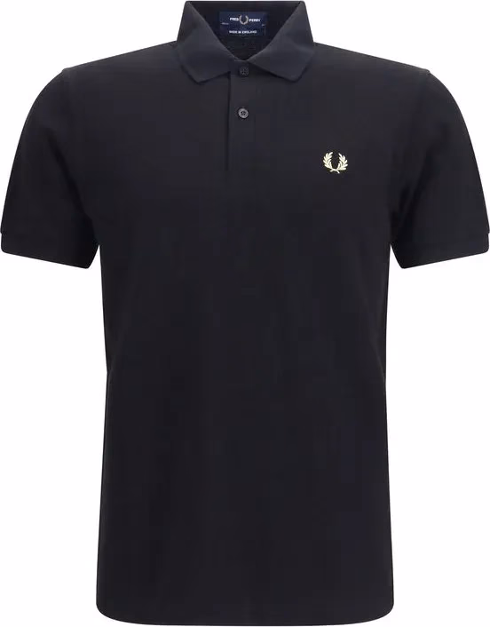 Fred Perry Black Cotton Polo Shirt