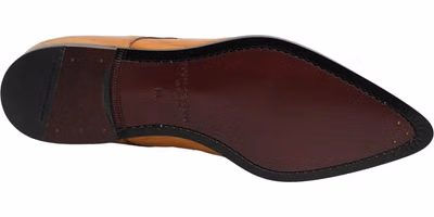 Brown Leather Lace Up Men Derby Dress Shoes