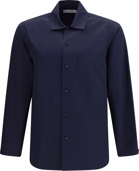 Umit Benan Blue Cotton Shirt