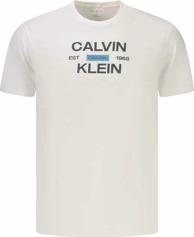 Calvin Klein White Cotton Men's T-Shirt