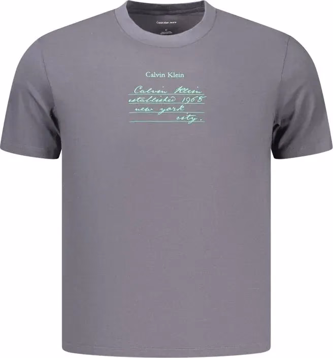 Calvin Klein Gray Cotton Men's T-Shirt