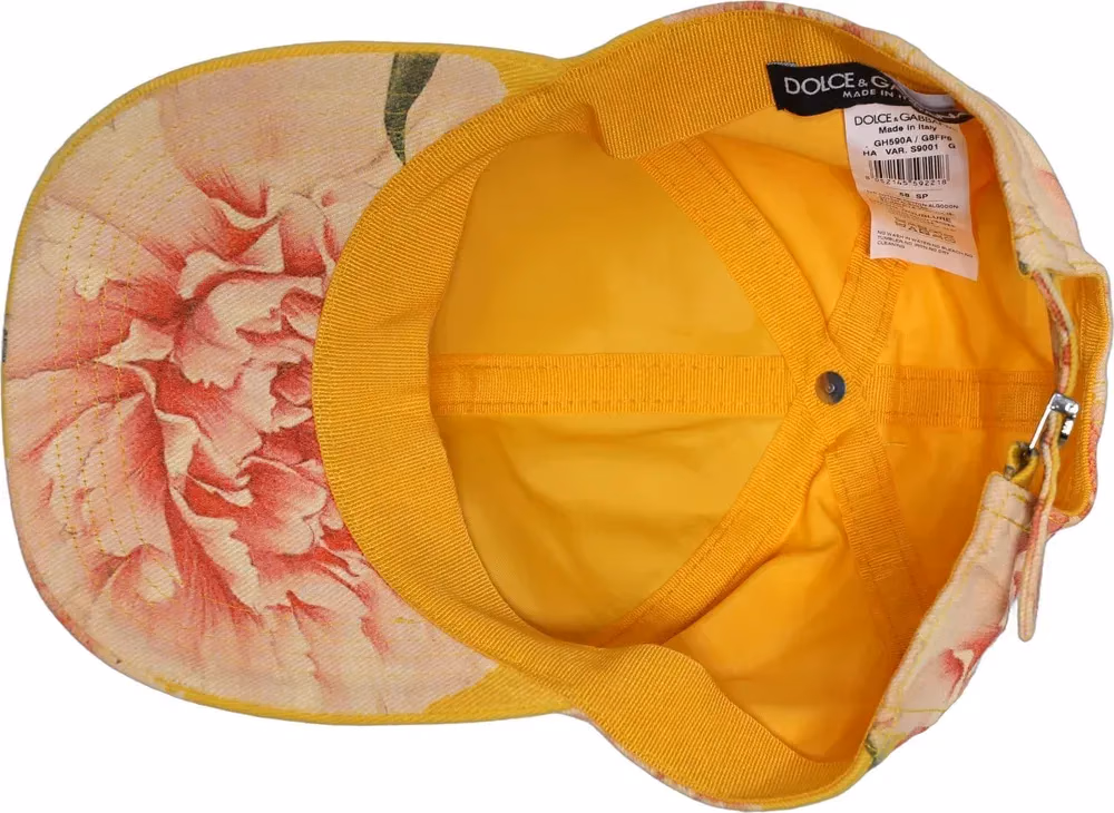 Dolce & Gabbana Men Multicolor Cotton Floral Baseball Capello Hat