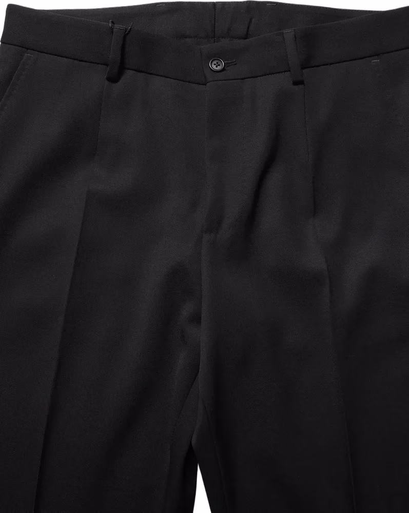 Dolce & Gabbana Black Wool Tapered Men Dress Trouser Pants