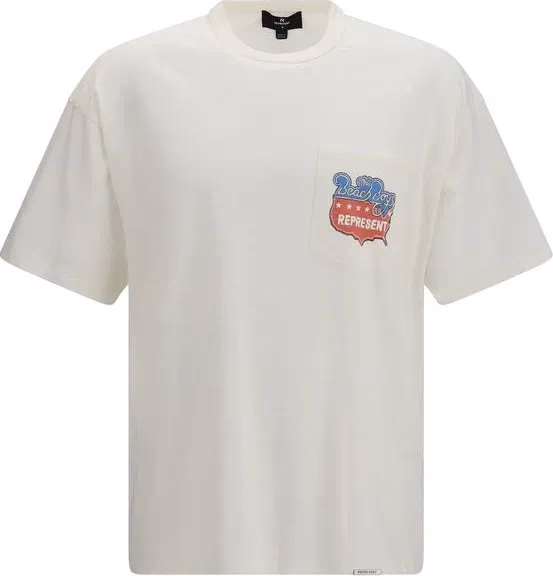 Represent White Cotton T-Shirt