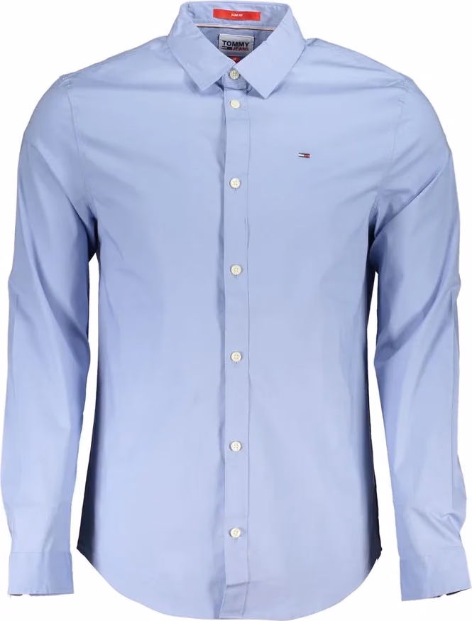 Tommy Hilfiger Azure Cotton Men's Shirt