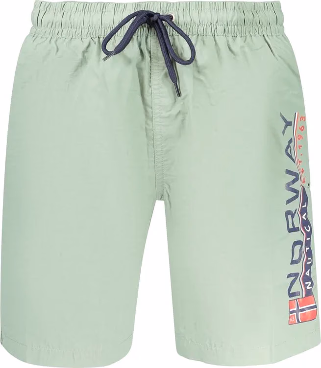 Norway 1963 Green Polyamide Men's Swimwear