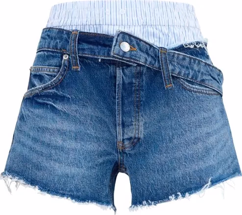 Alexander Wang Blue Cotton Bermuda Shorts