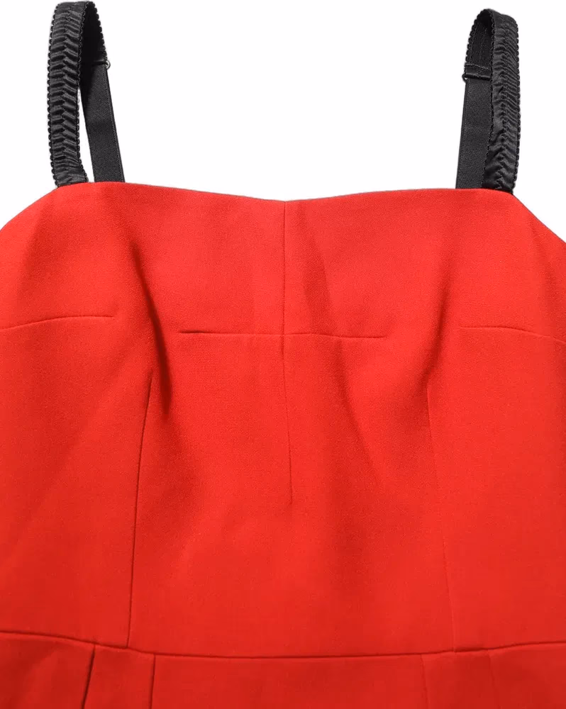 Dolce & Gabbana Red Stretch Bodycon Sheath Knee Length Dress