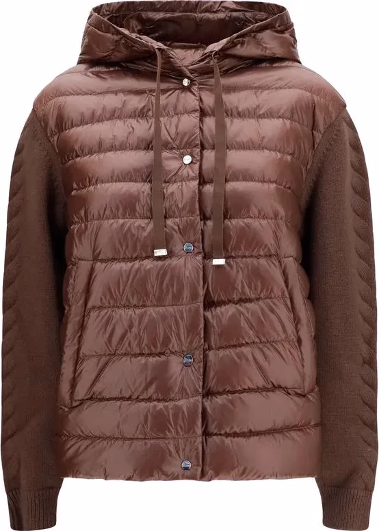 Herno Brown Polyester Full-Length Jacket