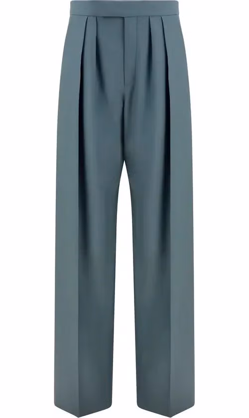 Chloé Bicolor Wool Oves Aries Dress Pants