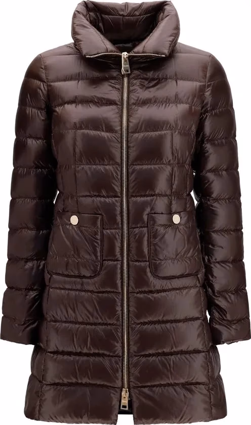 Herno Brown Polyamide Full-Length Jacket