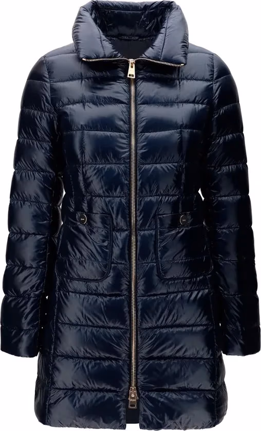 Herno Blue Polyamide Full-Length Jacket