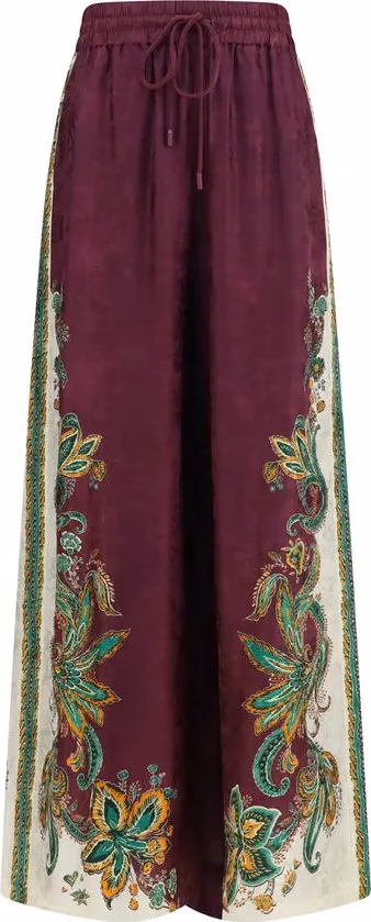 Alemais Purple Viscose Casual Pants