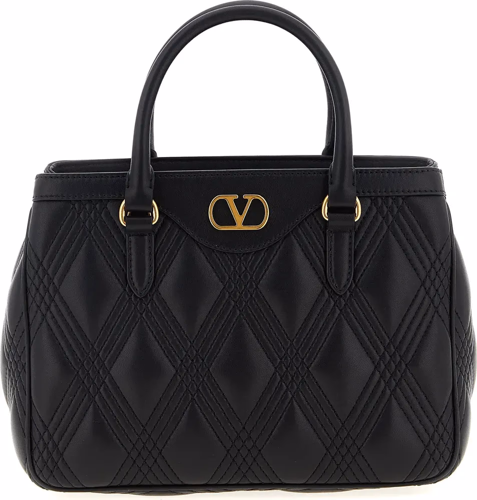 Valentino Garavani Black Lamb Leather Handbag