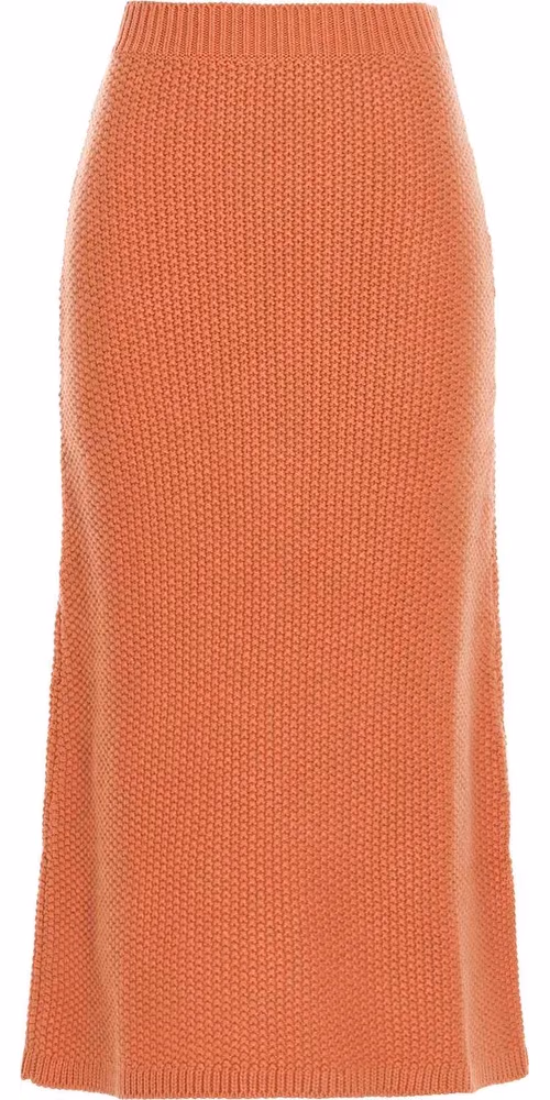 Chloé Orange Cashmere Mini Skirt