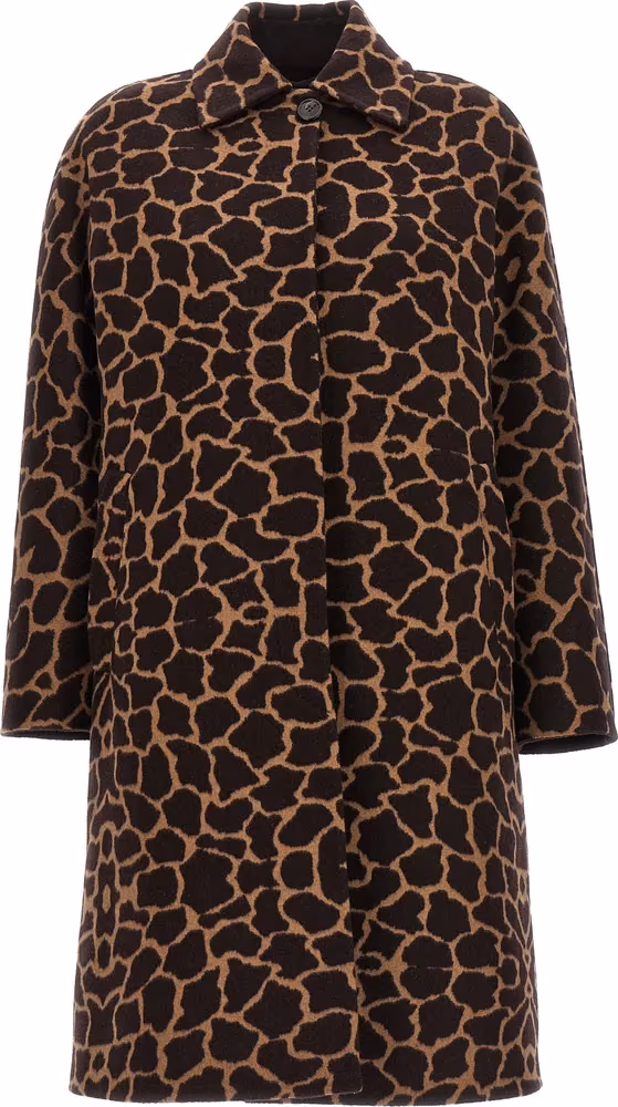 Max Mara Brown Virgin Wool Coat