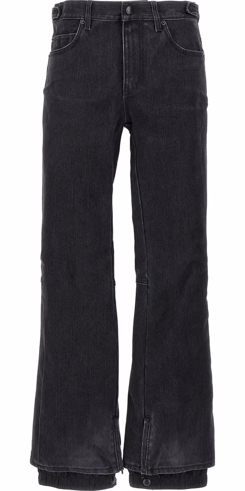 Balenciaga Black Cotton Flared Jeans