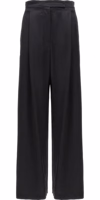 Black Silk Casual Pants