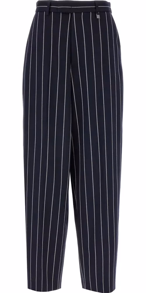 Giuseppe Di Morabito Blue Polyester Casual Pants