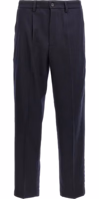 Blue Wool Dress Pants