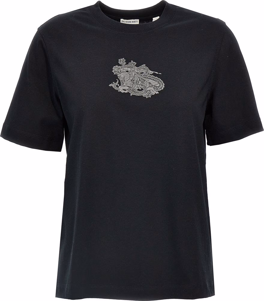 Burberry Black Cotton T-Shirt