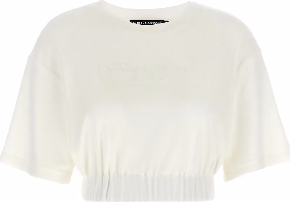 Dolce & Gabbana White Cotton T-Shirt