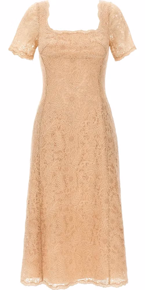 Ermanno Scervino Multicolor Polyester Midi Dress