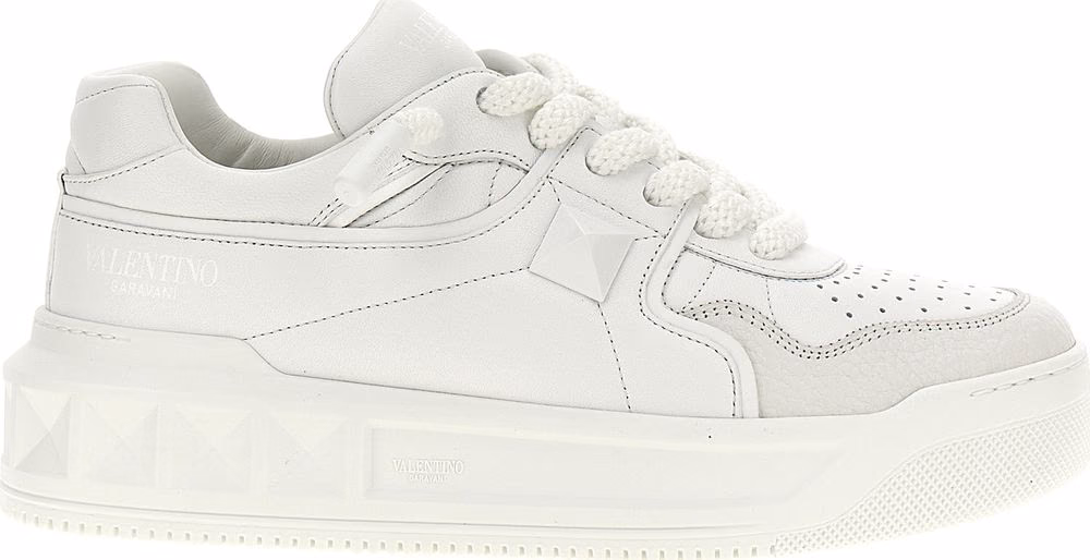 Valentino Garavani White Calfskin Chunky Sneakers