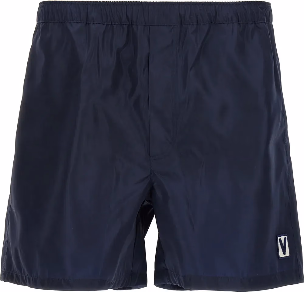 Valentino Garavani Blue Polyamide Swim Shorts